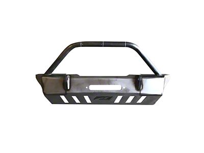 Motobilt Crusher Series Front Bumper with Stinger; Bare Steel (07-18 Jeep Wrangler JK)