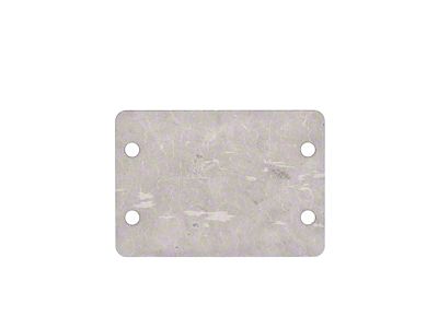 Motobilt Dana 30 Shifter Block Off Plate; Bare Steel (87-95 Jeep Wrangler YJ)