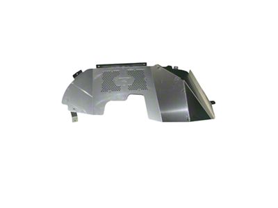 Motobilt Front Aluminum Inner Fenders; Bare Steel (18-25 Jeep Wrangler JL)