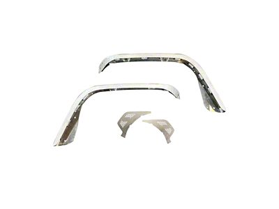 Motobilt Front Fender Flares; Bare Aluminum (18-25 Jeep Wrangler JL)