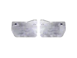 Motobilt Front Half Doors; Bare Aluminum (07-18 Jeep Wrangler JK)