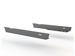 Motobilt Full Length Rocker Guards; Raw (04-06 Jeep Wrangler TJ Unlimited w/ Motobilt Front Fenders)