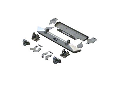Motobilt Full Width Axle Conversion Kit; Bare Steel (76-86 Jeep CJ7)