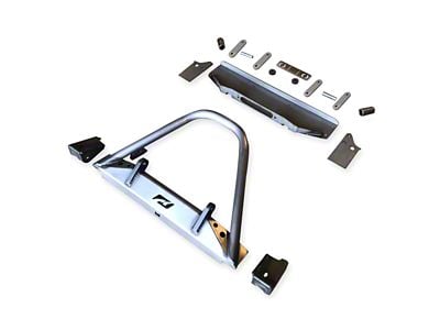 Motobilt Full Width Axle Conversion Kit with Stinger; Bare Steel (87-95 Jeep Wrangler YJ)