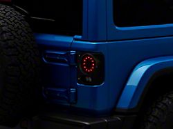 Motobilt High Clearance Tail Lights; Black Housing; Clear Lens (18-25 Jeep Wrangler JL)