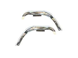 Motobilt Highline Front Fender Flares; Bare Aluminum (07-18 Jeep Wrangler JK)