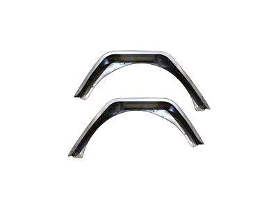Motobilt Highline Rear Fenders; Bare Steel (18-25 Jeep Wrangler JL 4-Door)
