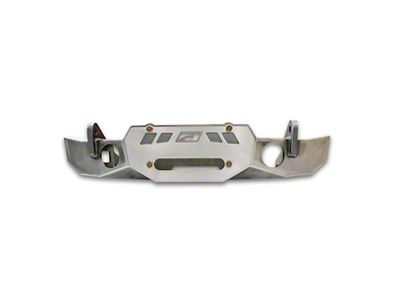 Motobilt Gladius Frame Chop Front Bumper for WARN M8274 Winches; Bare Steel (07-18 Jeep Wrangler JK)