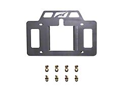Motobilt License Plate Mount; Raw (07-26 Jeep Wrangler JK & JL w/ Motobilt Tire Carrier)