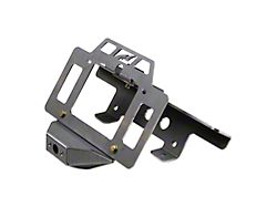 Motobilt License Plate Relocator/Light Mount with Backup Camera Mount; Bare Steel (07-25 Jeep Wrangler JK & JL)