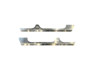 Motobilt Rocker Armor; Bare Aluminum (07-18 Jeep Wrangler JK 4-Door)