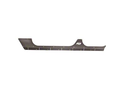 Motobilt Rocker Armor; Bare Steel (07-18 Jeep Wrangler JK 4-Door)