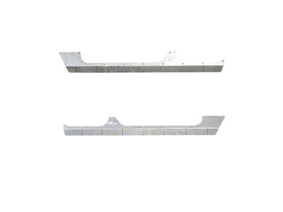 Motobilt Rocker Armor; Bare Steel (18-25 Jeep Wrangler JL 4-Door)