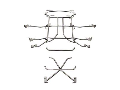 Motobilt Roll Cage Kit; Bare Steel (07-18 Jeep Wrangler JK 4-Door)