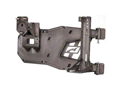 Motobilt Spare Tire Carrier with 8-Lug Wheel Bolt Pattern and Hi-Lift Jack Mount (07-18 Jeep Wrangler JK)