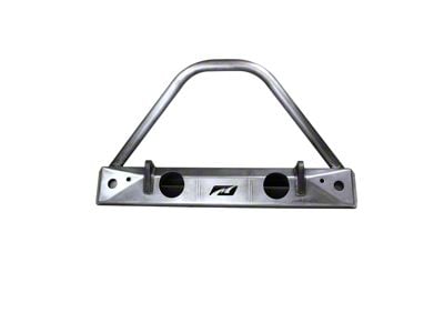 Motobilt Stubby Front Bumper with Stinger and Fog Light Mounts; Bare Steel (07-18 Jeep Wrangler JK)