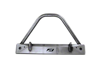 Motobilt Stubby Front Bumper with Stinger; Bare Steel (07-18 Jeep Wrangler JK)