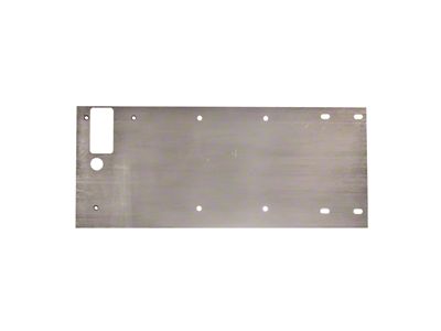 Motobilt Tailgate Armor; Bare Steel (87-95 Jeep Wrangler YJ)