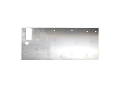 Motobilt Tailgate Cover; Bare Aluminum (97-06 Jeep Wrangler TJ)
