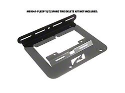 Motobilt Tailgate Light Mount; Aluminum; Black (87-06 Jeep Wrangler YJ & TJ w/ Motobilt Tag Mount)