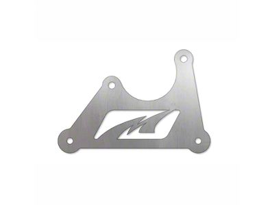 Motobilt Vacuum Pump Relocation Bracket; Bare Steel (07-18 Jeep Wrangler JK)