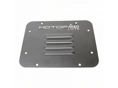 MotoFab Spare Tire Carrier Delete; Louvered (07-18 Jeep Wrangler JK)