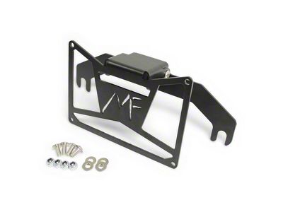 MotoFab Flip-Up License Plate Mount for 10-Inch Hawse Fairlead (Universal; Some Adaptation May Be Required)