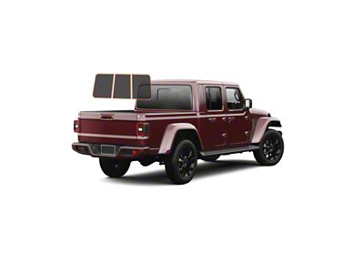 MotoShield Pro 3-Piece Rear Windshield Tint; 15% (20-25 Jeep Gladiator JT w/ Hard Top)