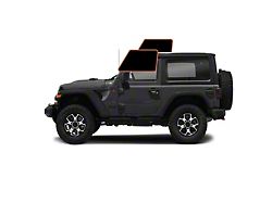 MotoShield Pro Front Driver/Passenger Window Tint; 35% (11-18 Jeep Wrangler JK 2-Door w/ Hard Top)