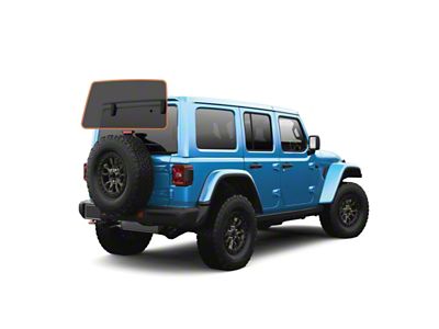 MotoShield Pro Solid Rear Windshield Tint; 15% (18-25 Jeep Wrangler JL 4-Door w/ Hard Top)