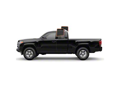 MotoShield Pro Rear Driver/Passenger Window Tint; 15% (16-23 Tacoma Access Cab)