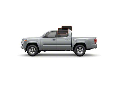 MotoShield Pro Rear Driver/Passenger Window Tint; 5% (05-15 Tacoma Double Cab)
