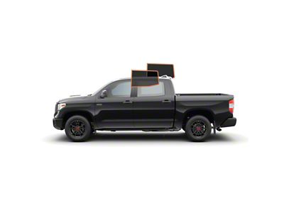 MotoShield Pro Rear Driver/Passenger Window Tint; 5% (07-21 Tundra CrewMax)