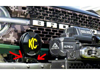 Mountains2Metal Modular Bumper Light Bracket (21-25 Bronco w/ Modular Front Bumper)
