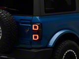 MP Concepts Interstellar LED Tail Lights; Black Housing; Clear Lens (21-26 Bronco)