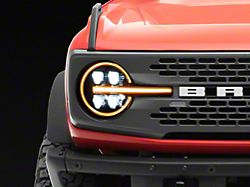 MP Concepts LED Headlights; Black Housing; Clear Lens (21-26 Bronco)