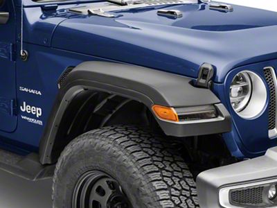 MP Concepts High Clearance Fender Flares with Sequential Turn Signals; Front (18-25 Jeep Wrangler JL)