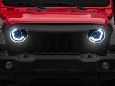 MP Concepts Thanos Grille with LED Headlights (18-25 Jeep Wrangler JL w/o TrailCam)
