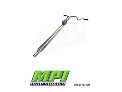 MPI Exhaust Technologies Performance Series Clamp-On Dual Exhaust System with Black Tips; Side Exit (07-13 5.7L Tundra)