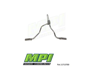 MPI Exhaust Technologies Turbo Series Clamp-On Dual Exhaust System with Polished Bright Chrome Tips; Side Exit (14-21 5.7L Tundra)