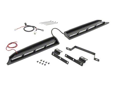 mpower Split Two-Piece Interior Amber/White LED Light Bars (20-25 Jeep Gladiator JT w/ Adaptive Cruise Control)