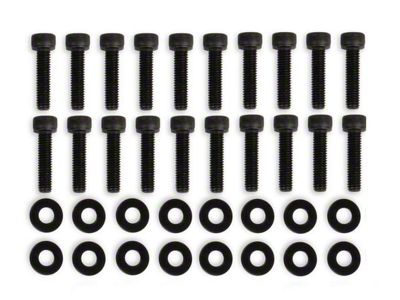 Mr. Gasket Replacement Fabricated Valve Cover Hardware; Black (05-25 V8 HEMI Jeep Grand Cherokee WK, WK2 & WL)