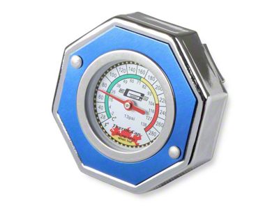 Mr. Gasket Thermocap Radiator Cap; 13 PSI; Blue (76-93 Jeep CJ7 & Wrangler TJ)