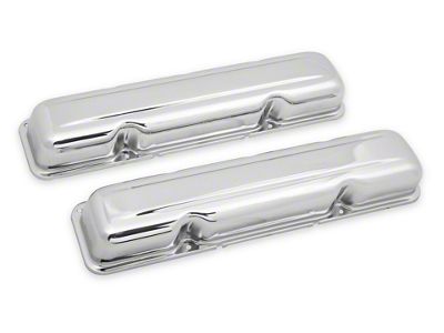 Mr. Gasket Valve Covers; Chrome (76-79 5.0L Jeep CJ7)