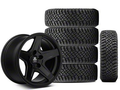 17x9 Mammoth Boulder & 33in Atturo All-Terrain Trail Blade X/T Tire Package; Set of 5 (18-25 Jeep Wrangler JL)