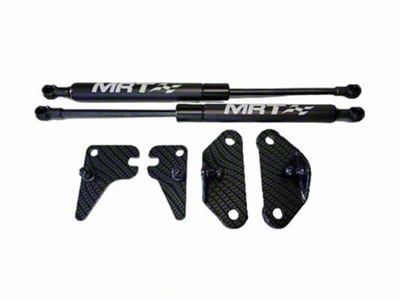 MRT Hood Struts; Black Carbon Fiber Effect (21-25 Bronco, Excluding Everglades)