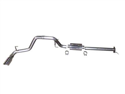 MRT Tough Truck Single Exhaust System with Polished Tip; Side Exit (16-23 3.5L Tacoma)