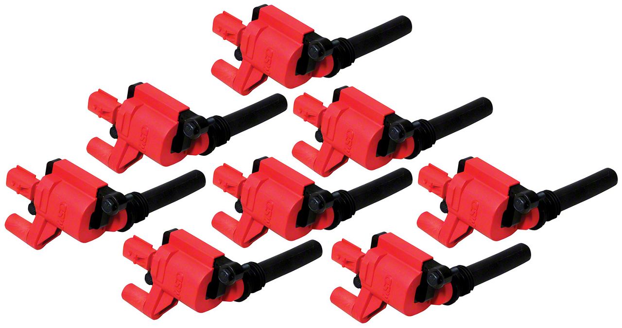 MSD Jeep Grand Cherokee Blaster Coil Packs; Red 82568 (2005 5.7L HEMI