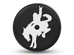 Mud Digger Designs Spare Tire Cover with Buck Yeah Logo for 315/70R17 Tires; Black (21-25 Bronco)