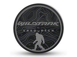 Mud Digger Designs Spare Tire Cover with Wildtrak Logo for 315/70R17 Tires; Black (21-25 Bronco)